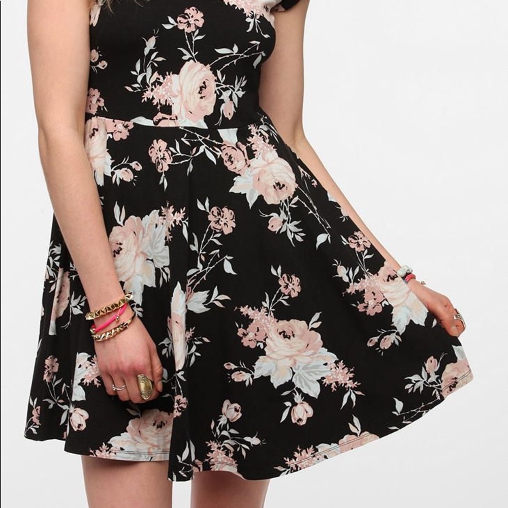 UO Kimchi Blue Floral Skater Dress